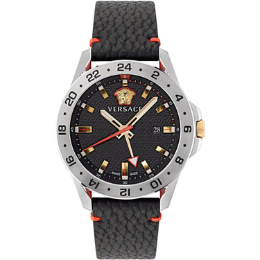 Versace Herren Armbanduhr 45 mm Armband Leder SPORT TECH